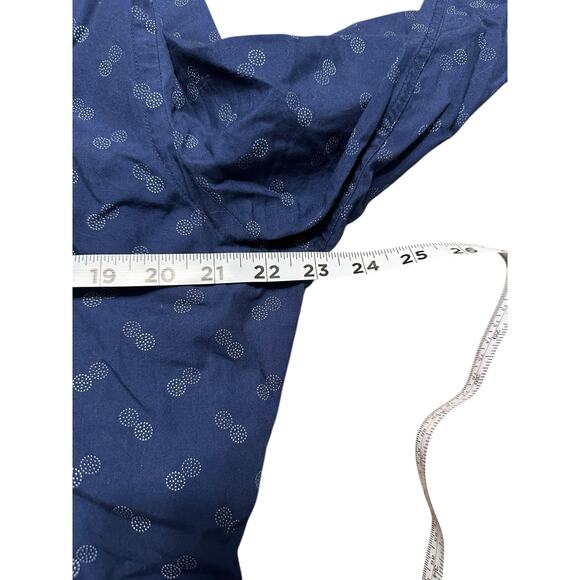 Express Soft Wash Blue Circle Print Long Sleeve Button Down Shirt Men's Size XL - Picture 5 of 6